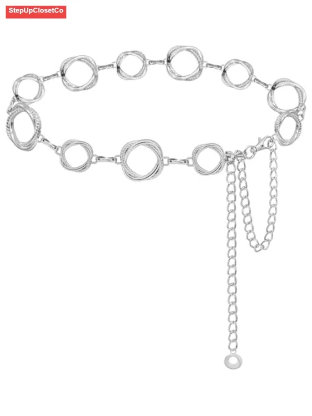 Metal Chain Belt Women Waist Chain Alloy Link Belt Dress Jeans Lobster Claw